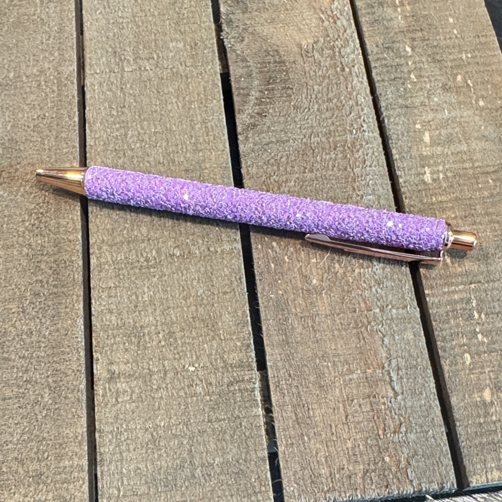 Purple Glitter Pen